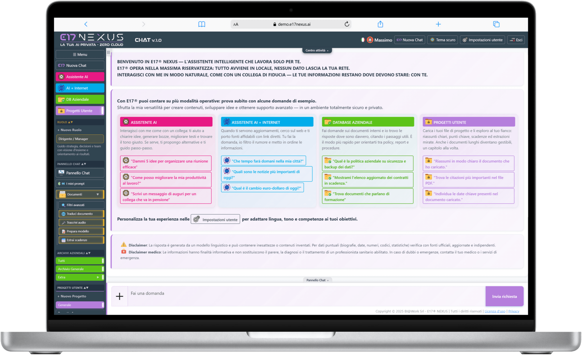Macbook PRO demo.e17nexus.ai  scaled
